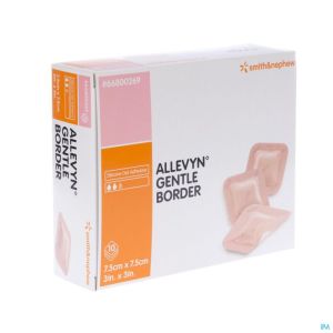 Allevyn Gentle Bord St 7,5X7,5Cm 66800269 10 St