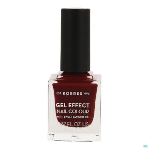 Korres Km Gel Effect Nail 57 Burgundy Red 11 Ml