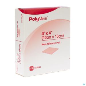 Polymem Dressing N Klev 10,1X10,1Cm 5044 15 St