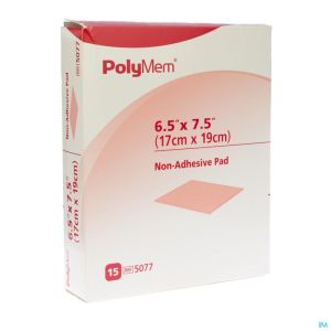 Polymem Dressing N Klev 16,5X19Cm 5077 15 St