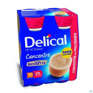 Delical Drank Geconc. Hp-Hc Hazelnoot 4X200 Ml