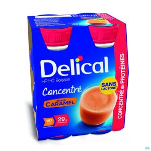 Delical Drank Geconc. Hp-Hc Karamel 4X200 Ml