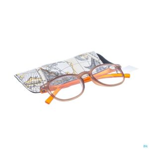 Pharmaglasses Leesbril Comp Br/Oranje +2,50 1 St