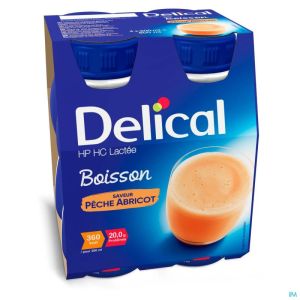 Delical Melkdr Hp-Hc Perzik-Abrik 360Kcal 4X200Ml