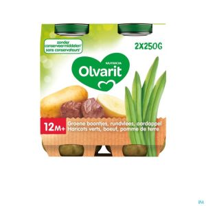 Olvarit Groene Boontjes Aard Rund 12M04 2X250 G Nm