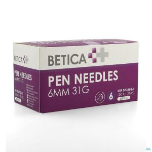 Betica Pen Needles 6Mm 31G 100 St Db3106-1