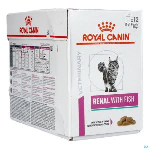 Royal Can Feline Vdiet Renal Fish Pouch 12X85 G