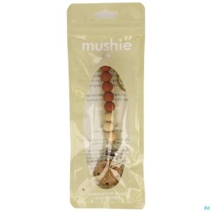 Mushie Fopspeenketting Vr Bibs Redwood