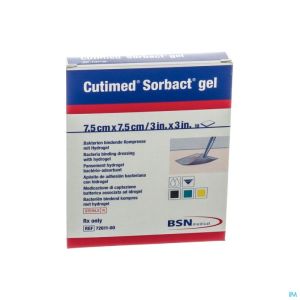 Cutimed Sorbact Gel 7,5X7,5 7261100 10 St