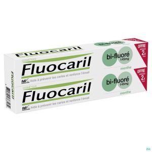 Fluocaril Dentifrice Bi-fluore 145 Menthe 2x75ml