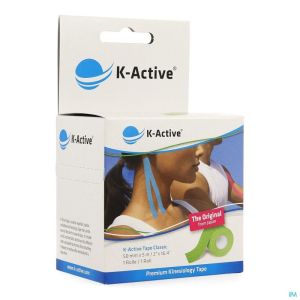 Naqi K-Active Tape Classic 5Cmx5M Groen 1 St