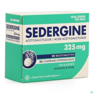 Sedergine 325mg Comp Efferv. 20 Nf