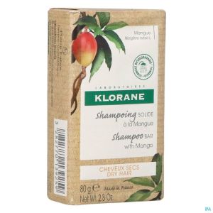 Klorane Shampoobar Solid Mango 80 G