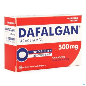 DAFALGAN 500 MG SEC COMP 20