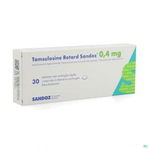 Tamsulosine Retard Sandoz 30 Tabl 0,4 Mg