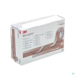 Micropore 3m Skin Tone 12,5mmx9,15m Roul. 24 15330