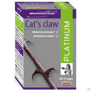 Mannavital Cats Claw Platinum 60 V-Caps