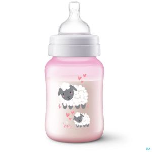 Avent Zuigfles A/Colic Roze 260 Ml Scf821/14