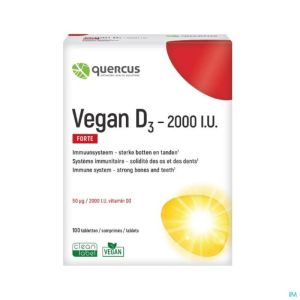 Quercus Vegan D3 2000 I.u. 100 Tabl