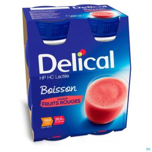 Delical Melkdr Hp-Hc R/Vruchten 360Kcal 4X200Ml