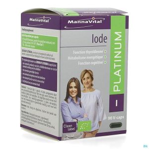 Mannavital Jodium Platinum Bio 90 V-Caps