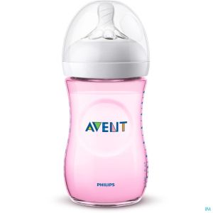 Philips Avent Natural 2.0 Biberon 260ml Rose