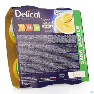 Delical Creme Dessert Hp-Hc Vanille Z S 4X125 G Nm