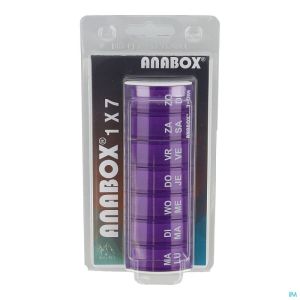 Anabox Pildoos 1 Week Paars Nl/Fr 1 St