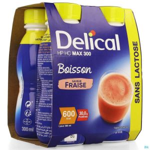 Delical Max 300 Aardbei 4X300 Ml