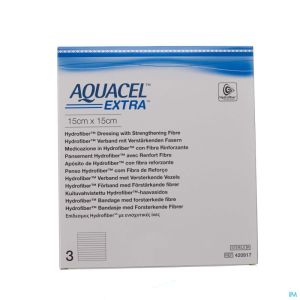 Aquacel Extra Ster 15X15Cm 420817 3 St