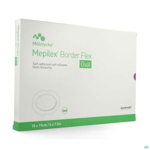 Mepilex Border Flex Ovaal 15X19Cm 583400 5 St