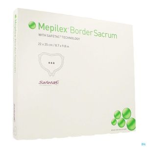 Mepilex Border Sacrum Ster 22X25Cm 282450 5 St
