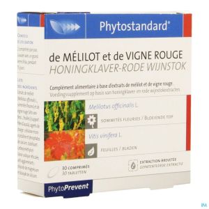 Phytostandard Honingsklaver Rode Wijnstok 30 Tabl