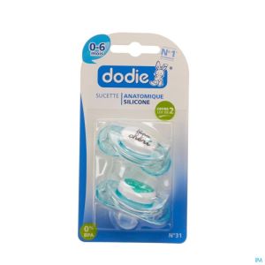 Dodie Fopsp Anat Sil 0-6M Maman Papa A31 2 St