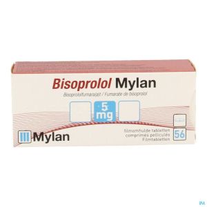 Bisoprolol Mylan 56 Tabl 5 Mg