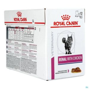 Royal Can Feline Vdiet Renal Chicken Pouch 12X85 G