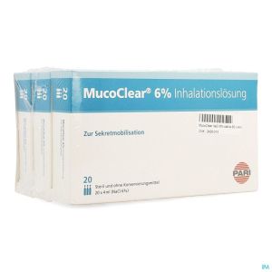 Mucoclear 6 % Nacl 3X20 Amp 4 Ml