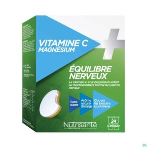 Vit C+Magnesium Nutrisante 2X12 Kauwtabl