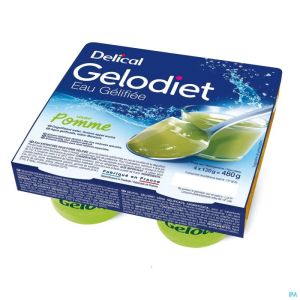 Gelodiet Gelwater Gesuik Groene Appel 4X120 G