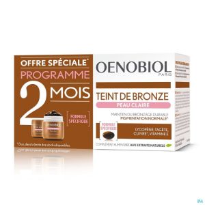 Oenobiol Bronze Teint Lichte Huid 2X30 Caps