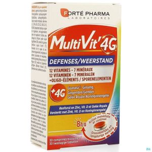 Multivit 4G Weerstand 30 Tabl