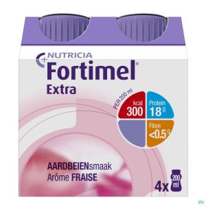 Fortimel Extra Fraise Nf 4x200ml Rempl.2401487