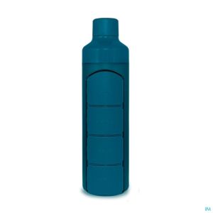 Yos Water Bottle & Pill Box Daily Bold Blue 1 St