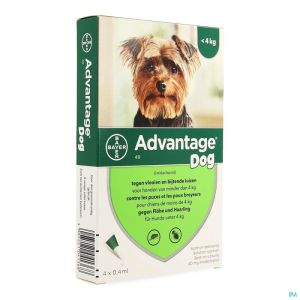 Advantage 40 Chiens (4kg 4x0,4ml