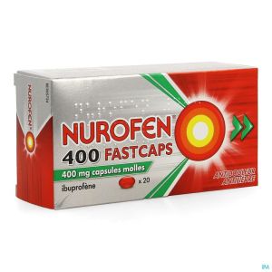 Nurofen 400 Fastcaps Caps 20 X 400 Mg