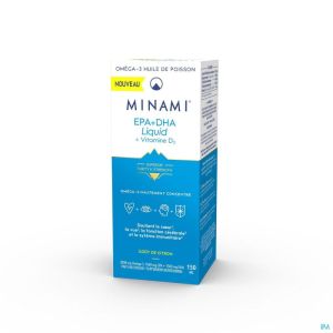 Epa+Dha Liquid + Vit D3 Minami Fl 150 Ml