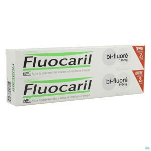 Fluocaril Dentifrice Bi-fluore 145 Blanche 2x75ml