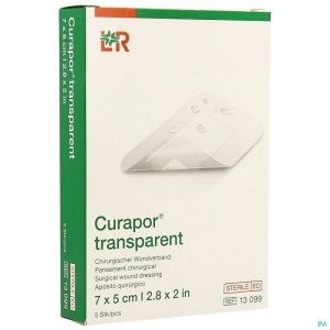 Curapor Transp Ster 7X5 13099 5 St