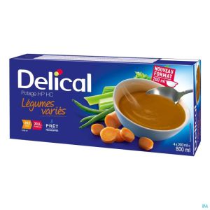 Delical Soep Hp-Hc Groentenmix 4X200 Ml
