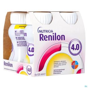 Renilon 4.0 Abrikoos 4X125 Ml